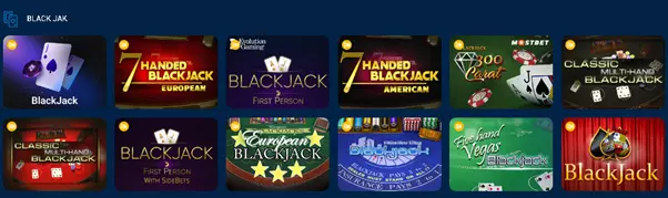 Mostbet kazinosunda Blackjack